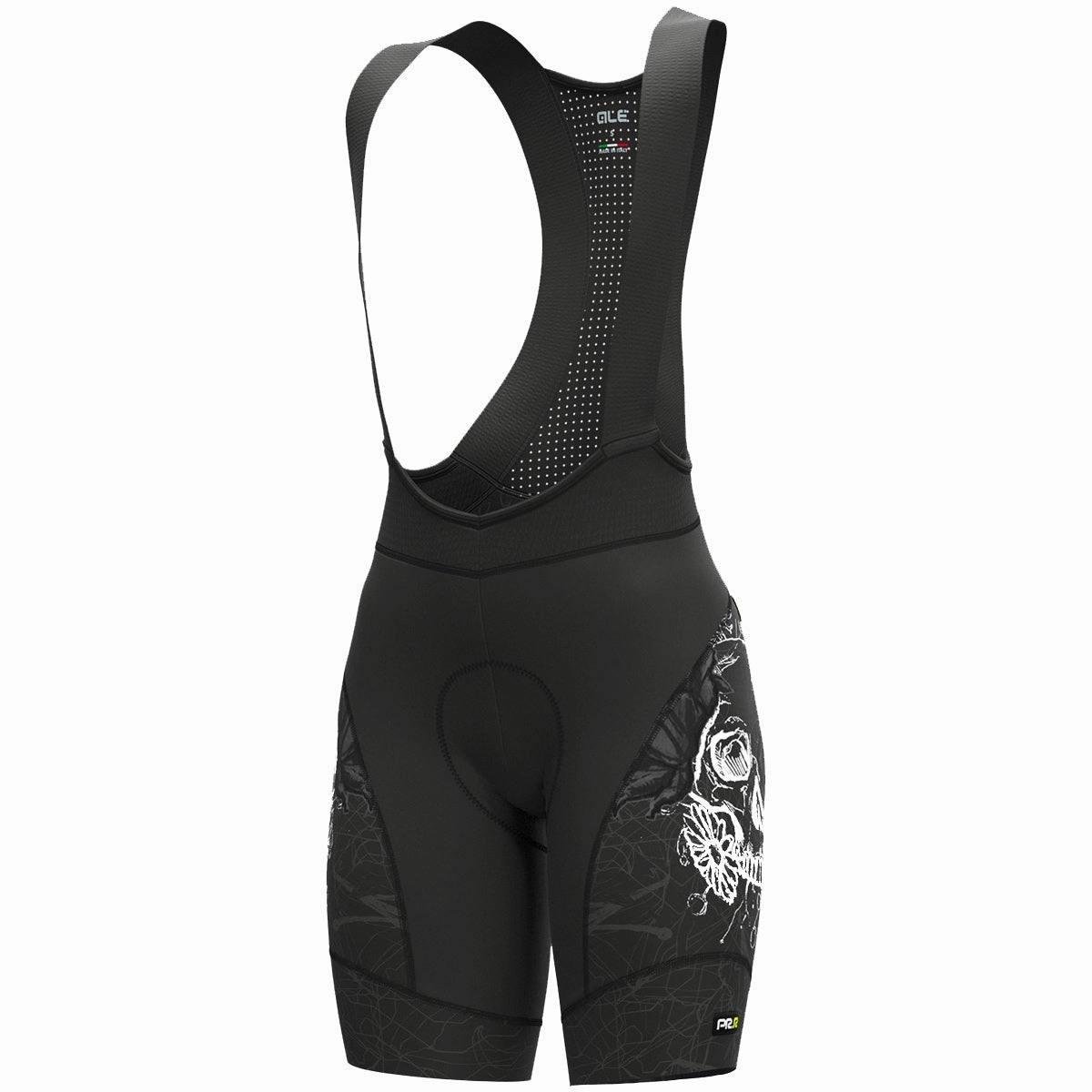 Ale Graphics PRR Skull women bib shorts - Black 