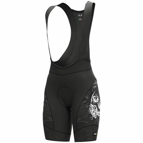 Ale Graphics PRR Skull women bib shorts - Black 