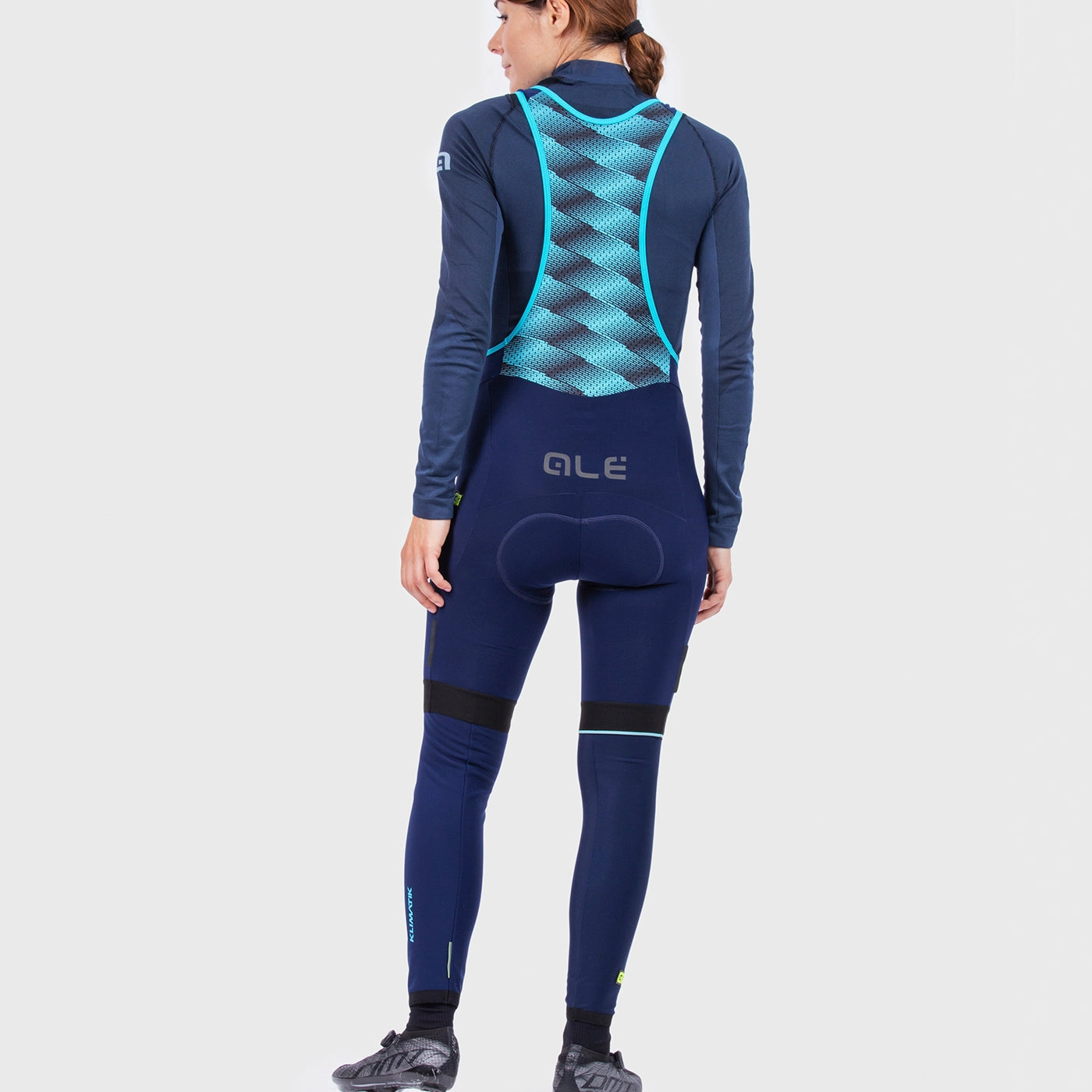 Ale Klimatik K-Atmo 2.0 woman bib shorts - Blue