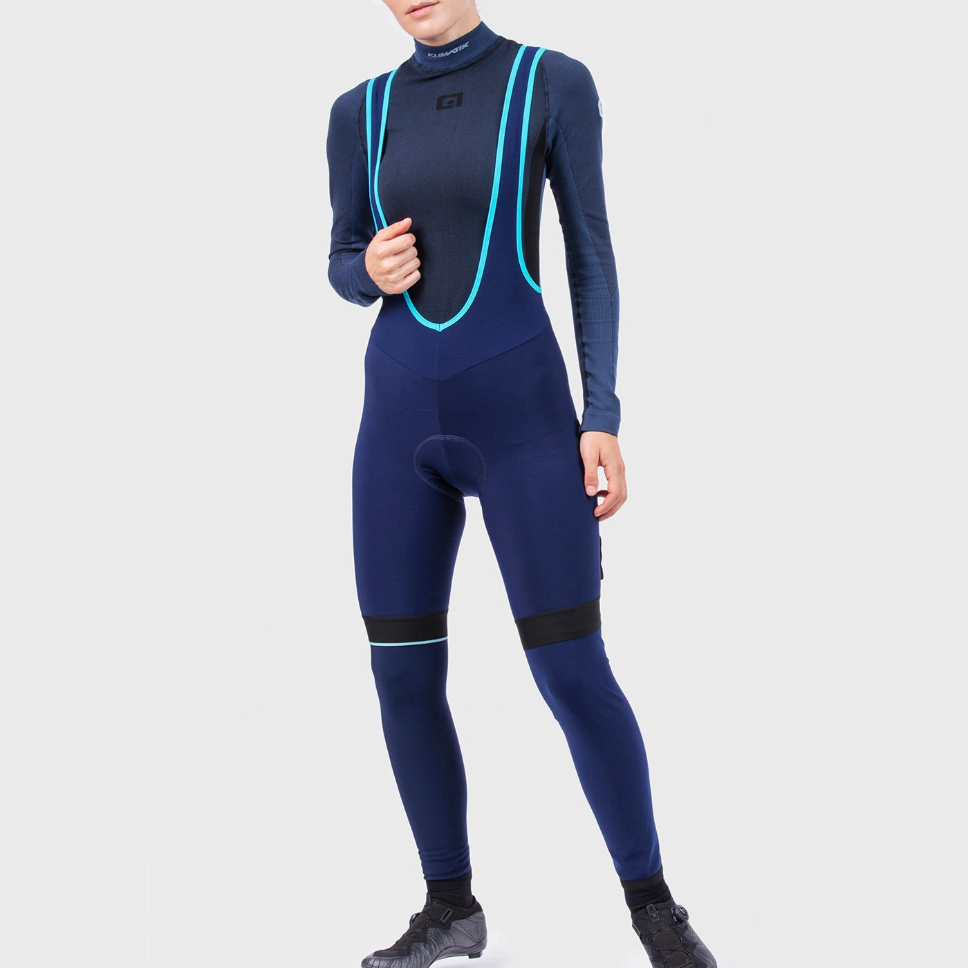 Ale Klimatik K-Atmo 2.0 woman bib shorts - Blue