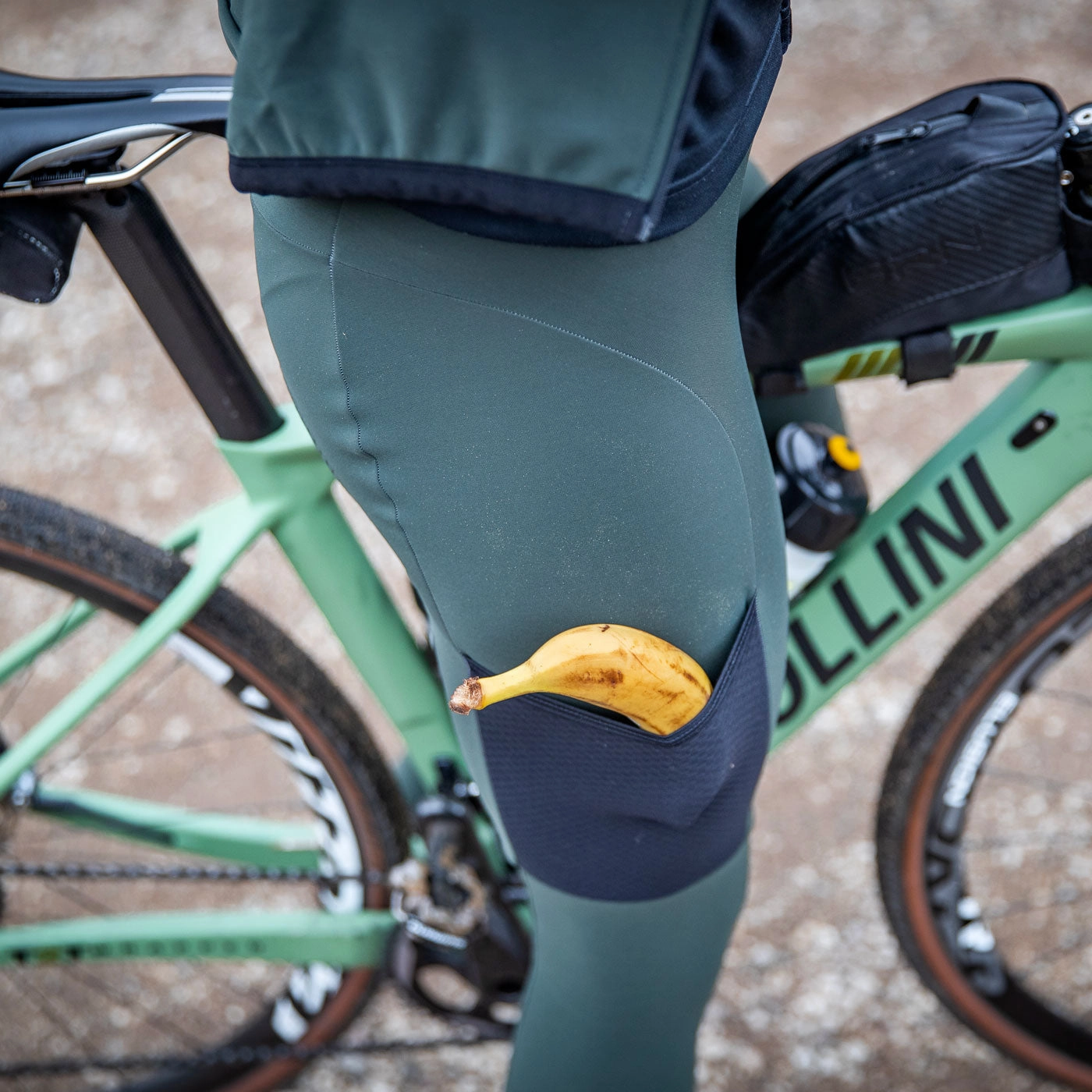 Ale Off Road Gravel Stones Cargo bib tight - Green