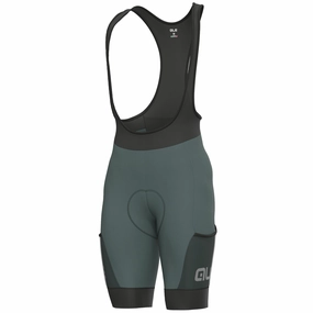 Ale Off Road Stones Cargo bib shorts - Dark green