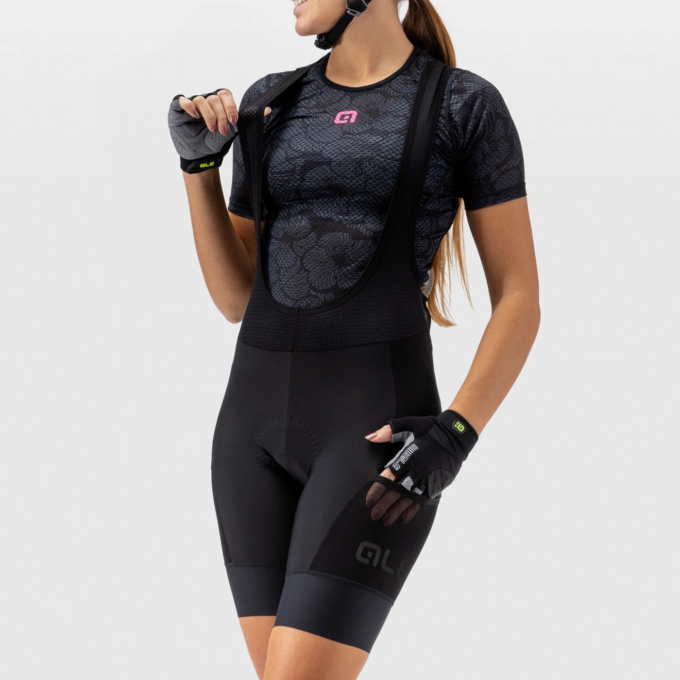 Ale Off Road Stones Cargo women bib shorts - Black