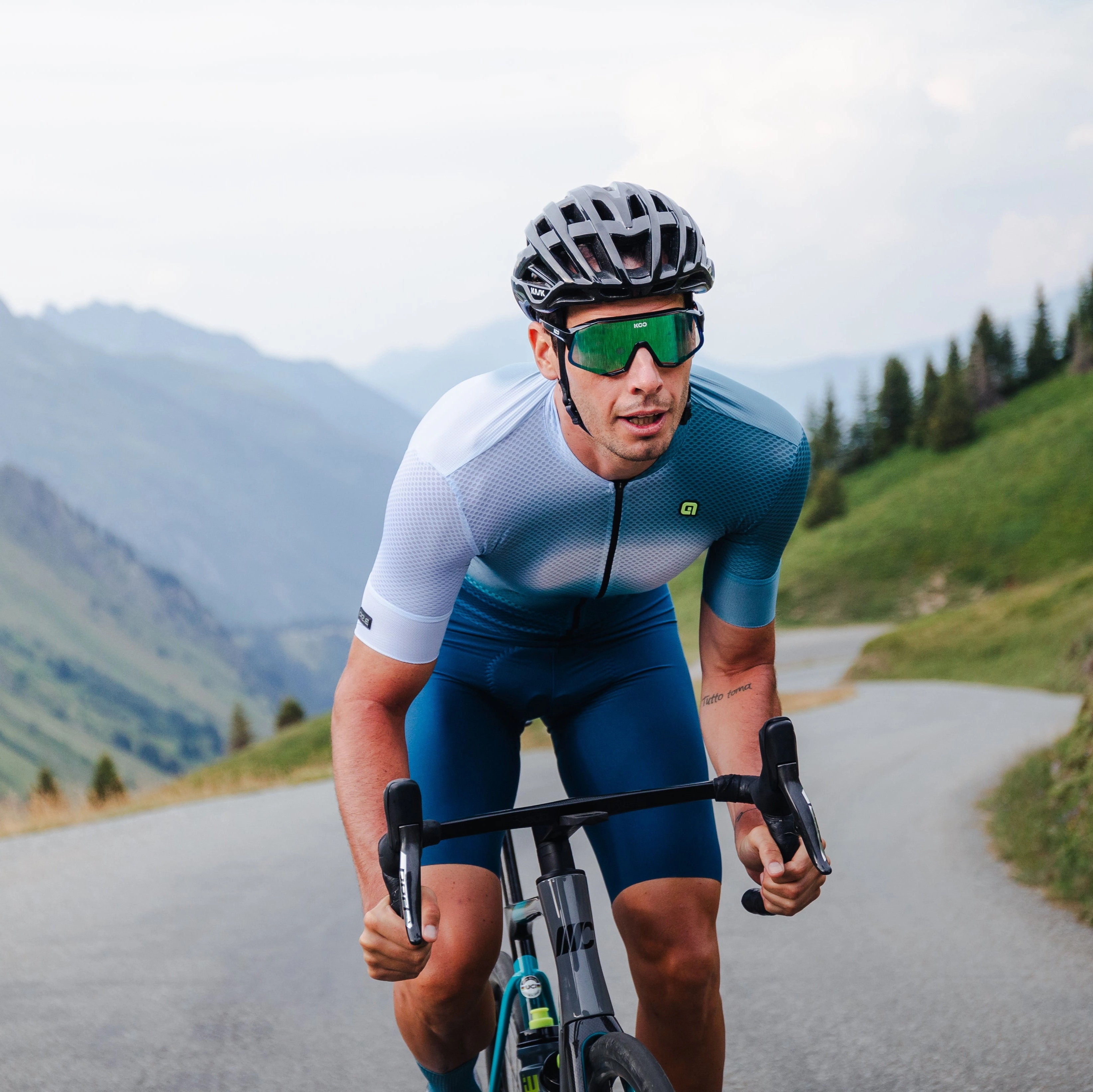Ale PR-E Flash jersey - Blue