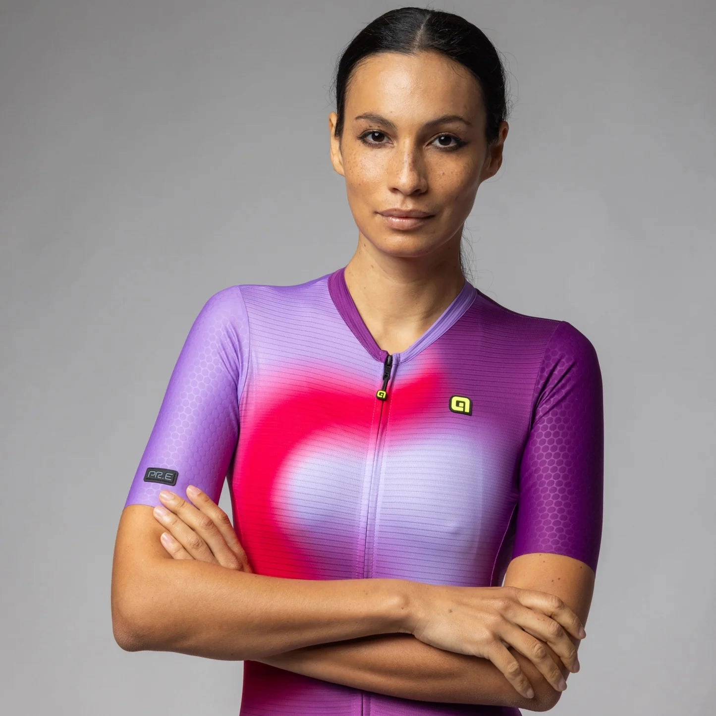 Ale PR-E Flash women jersey - Purple