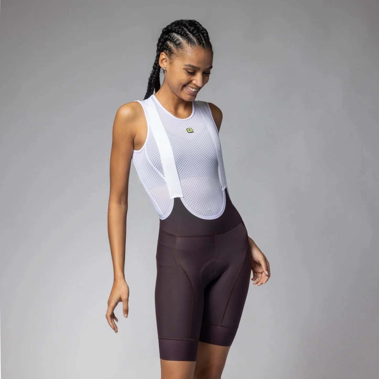 Ale PR-E Magic Colour women bibshort - Brown