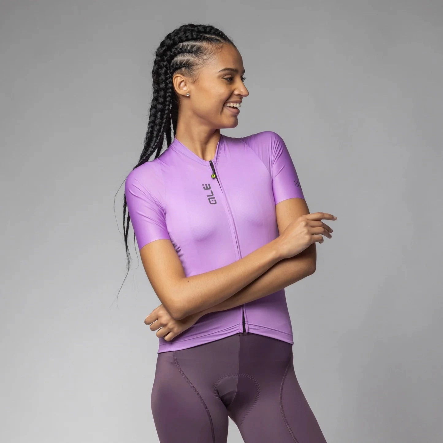 Ale Pragma Color Block women jersey - Purple