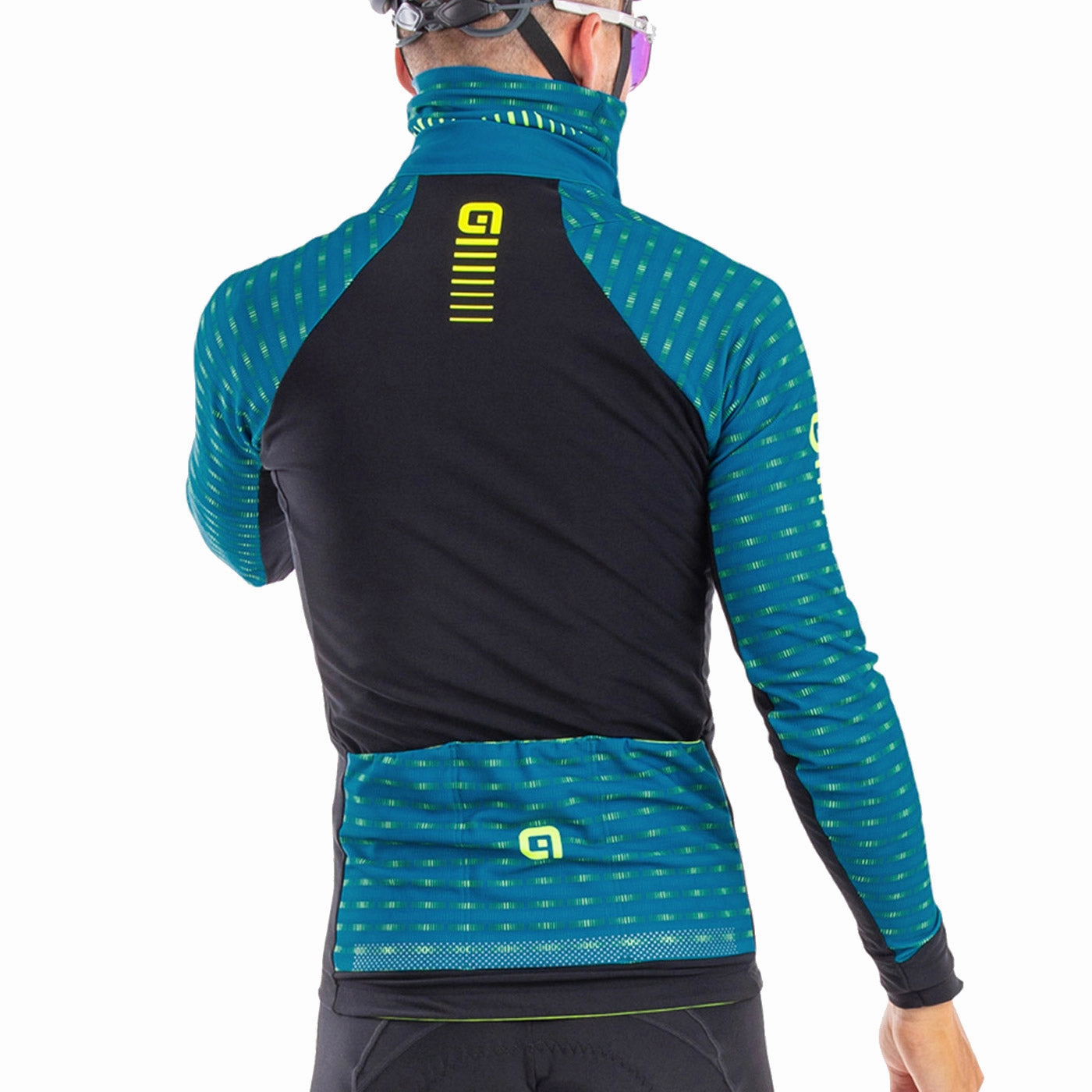 Ale PRR Green Road long sleeve jersey - Blue yellow
