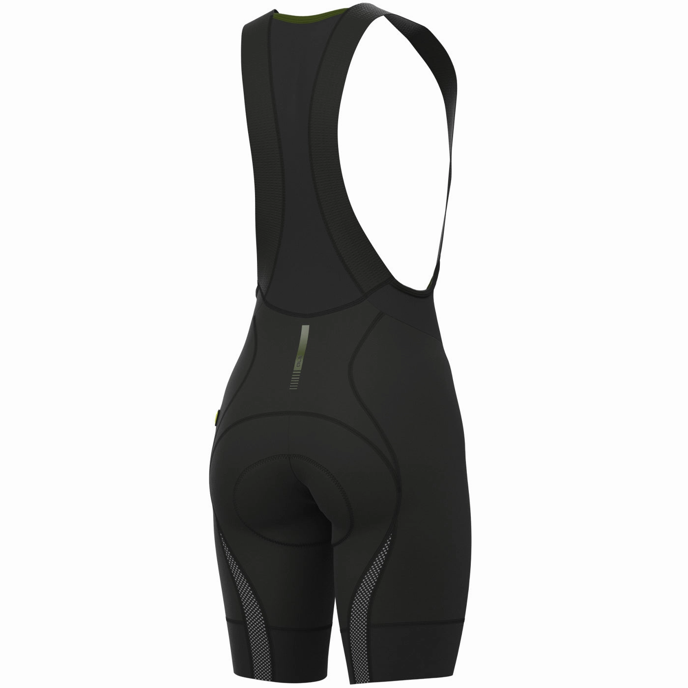 Ale PRR Green Speed woman bib shorts - Black