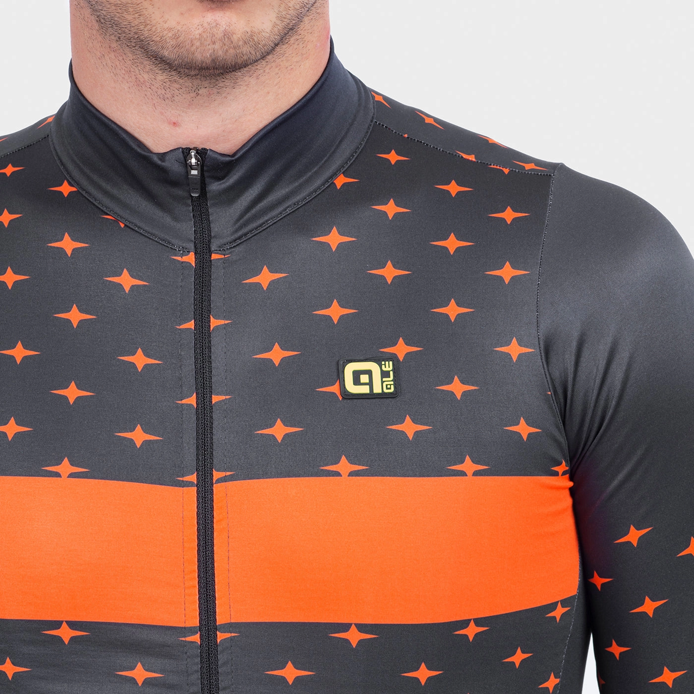 Ale PRR Stars long sleeve jersey - Orange