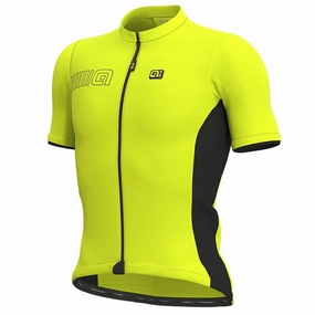 Ale Solid Color Block jersey - Yellow fluo