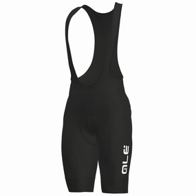 Ale Solid Winter  thermal bib shorts - White