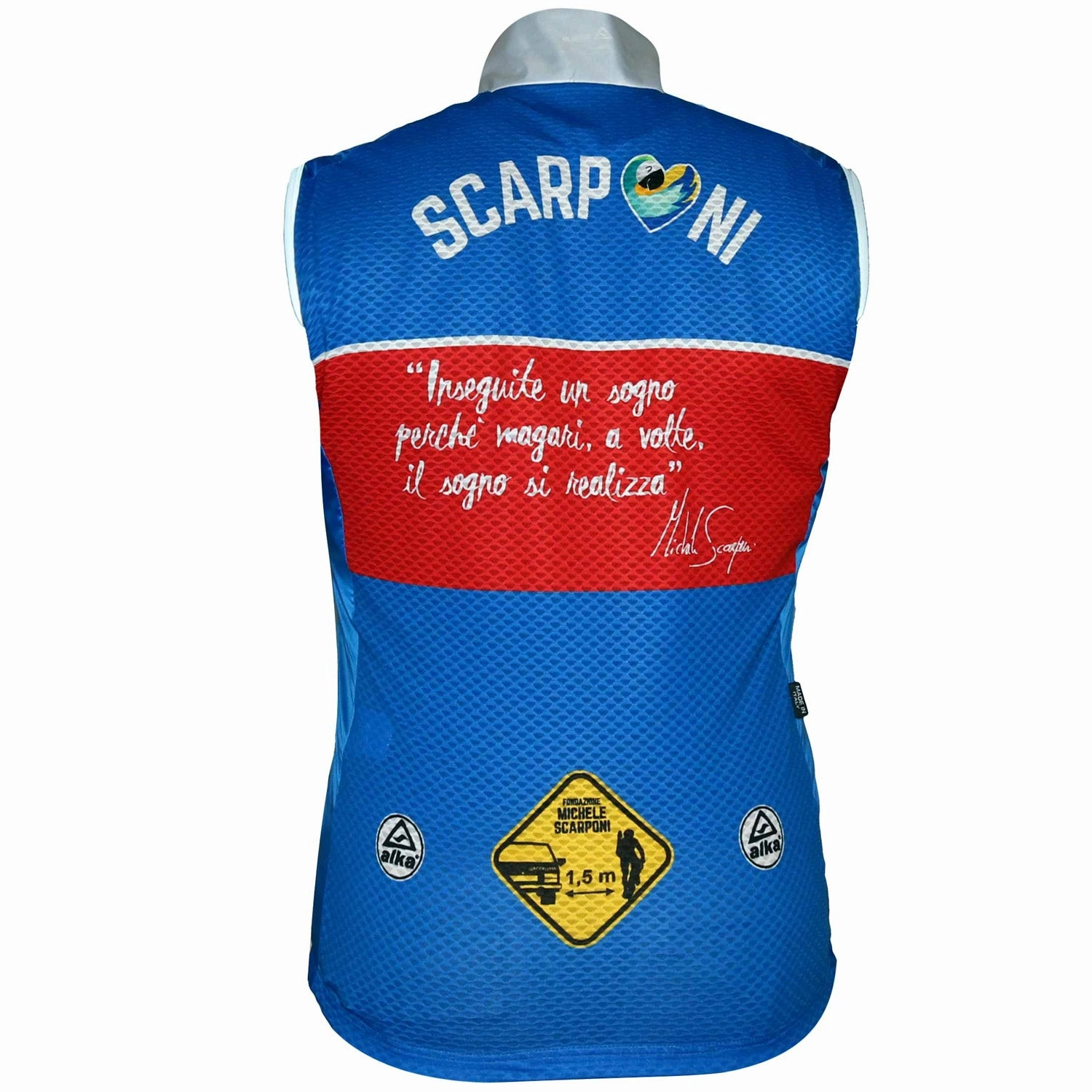 Alka Michele Scarponi wind vest - Blue