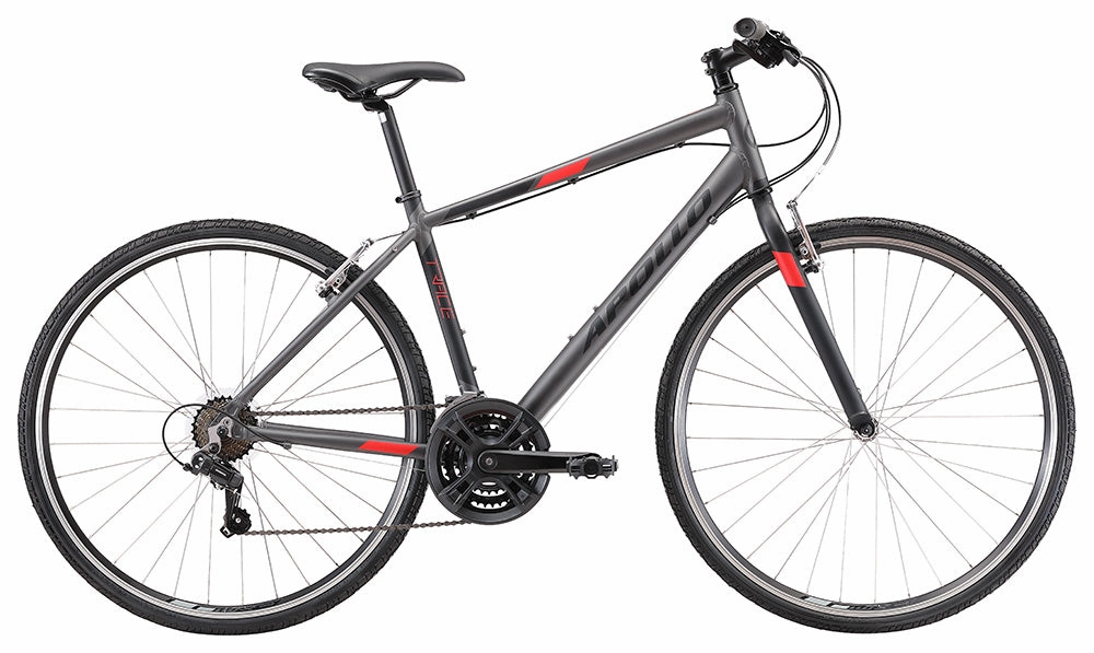 Apollo Trace 10 - Matte Charcoal / Black / Red