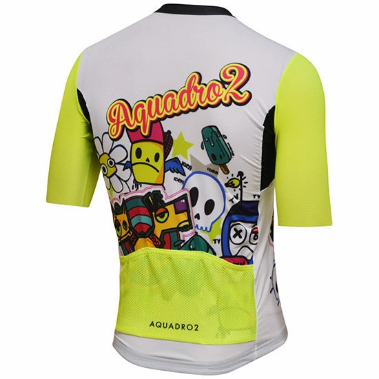 Aquadro2 Cartoon jersey - White yellow