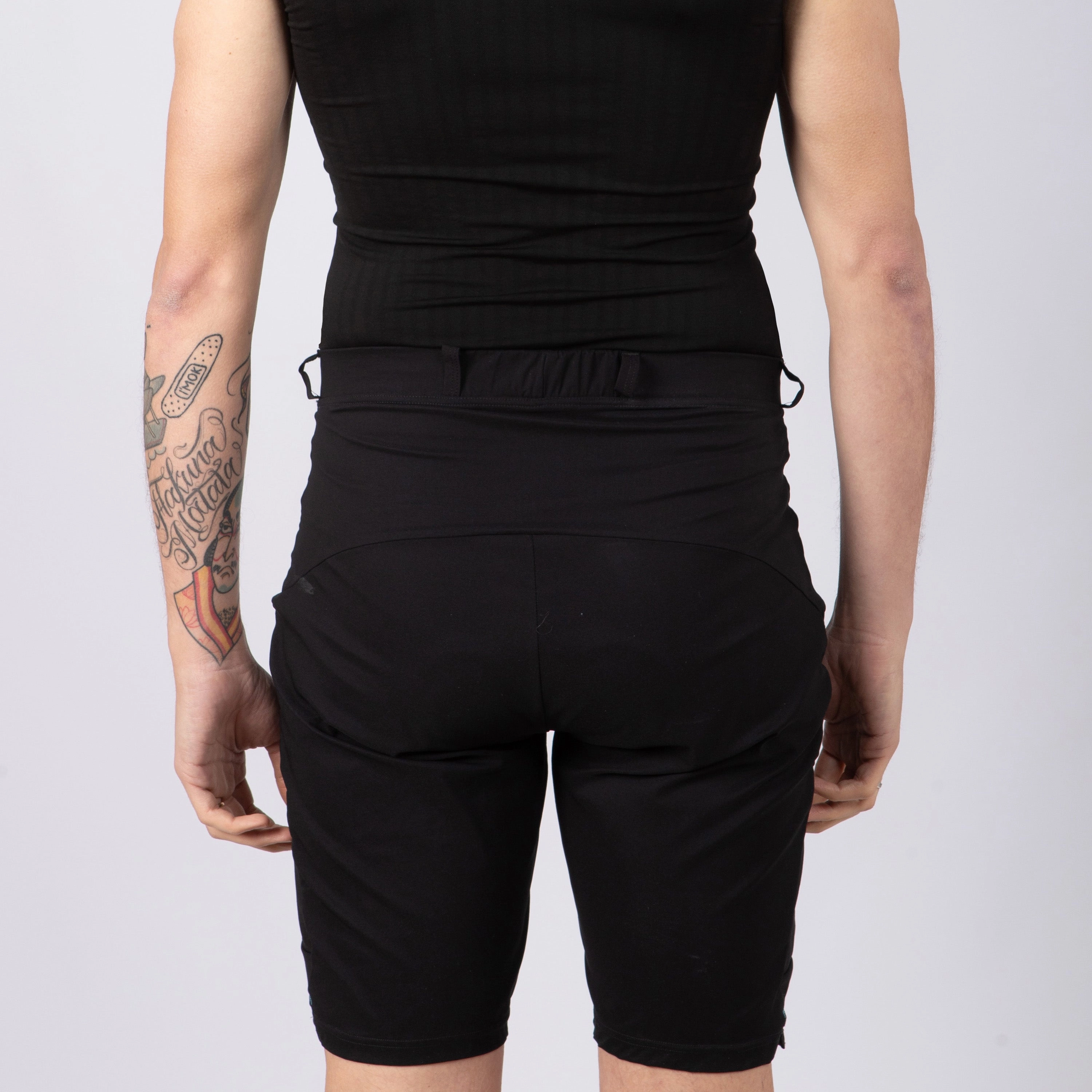 Baggy Juf Pro Gravel with padding - Black 