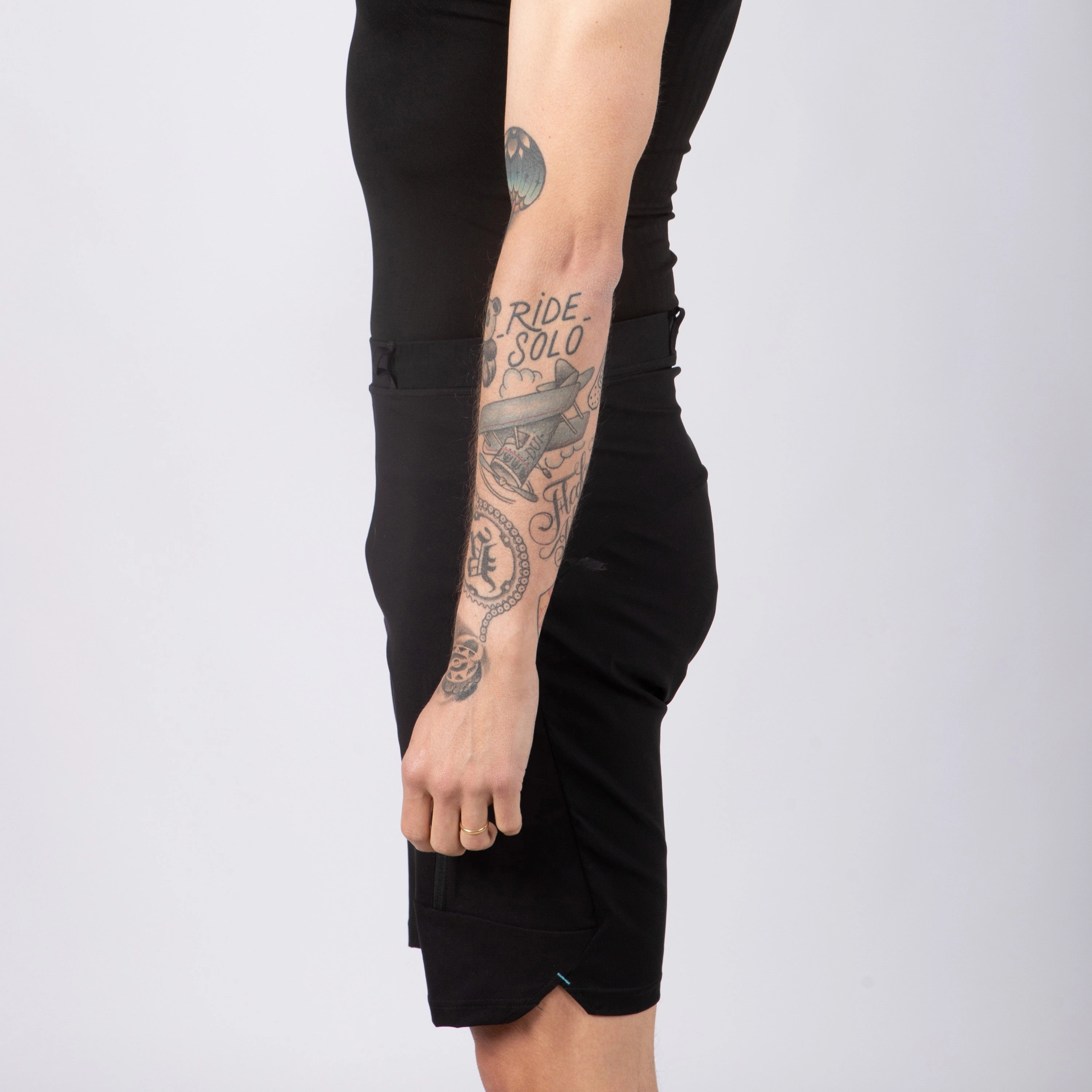 Baggy Juf Pro Gravel with padding - Black 