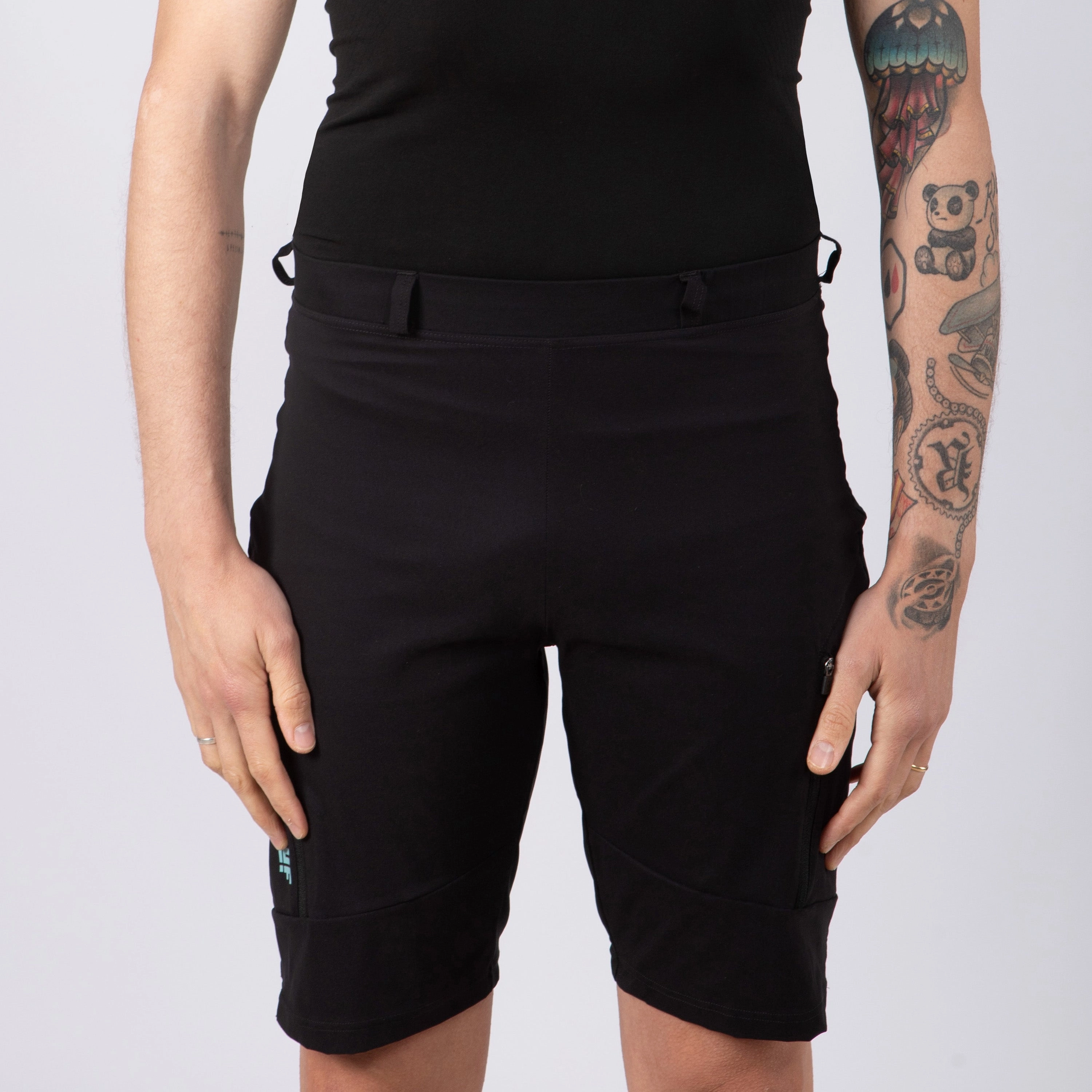 Baggy Juf Pro Gravel with padding - Black 