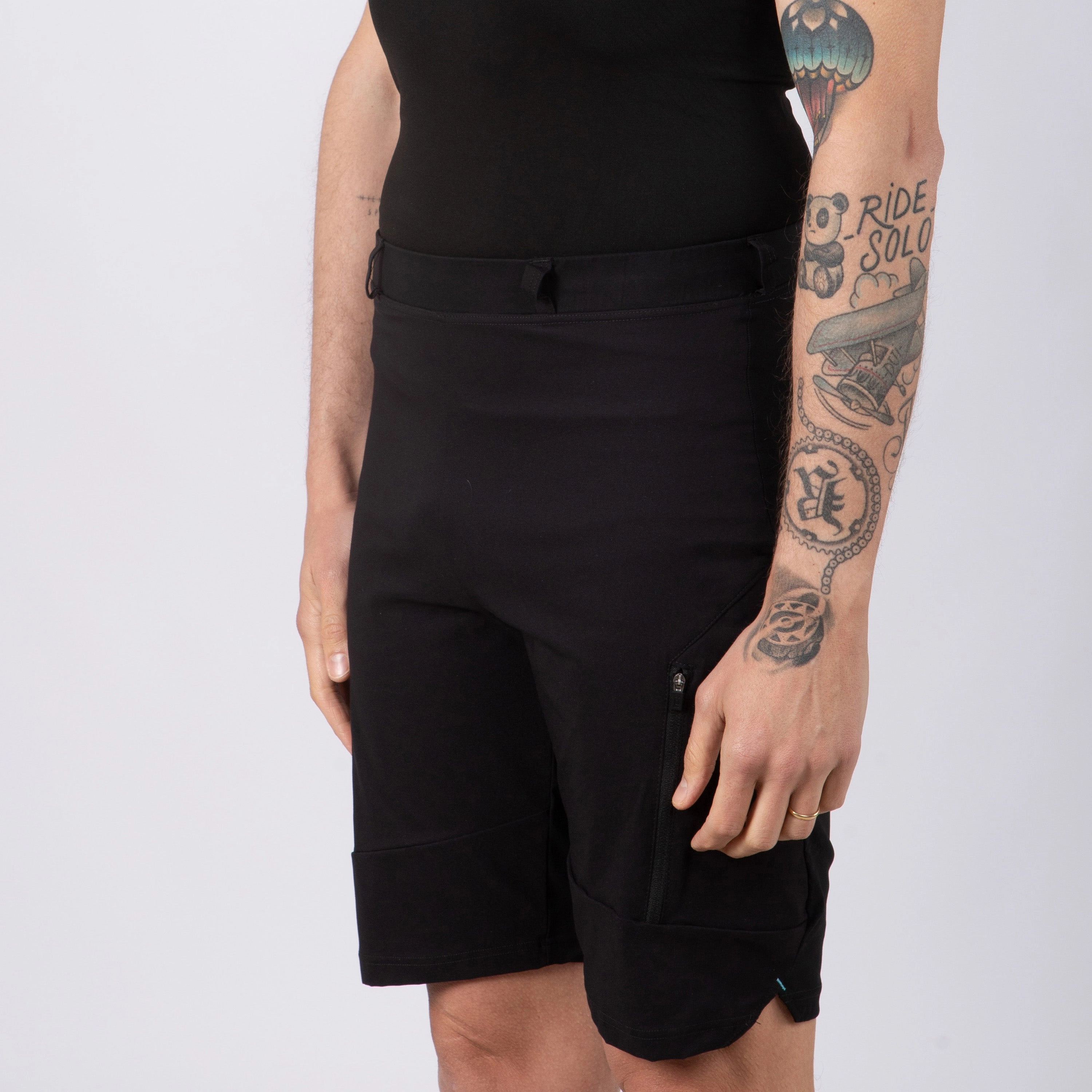 Baggy Juf Pro Gravel with padding - Black 
