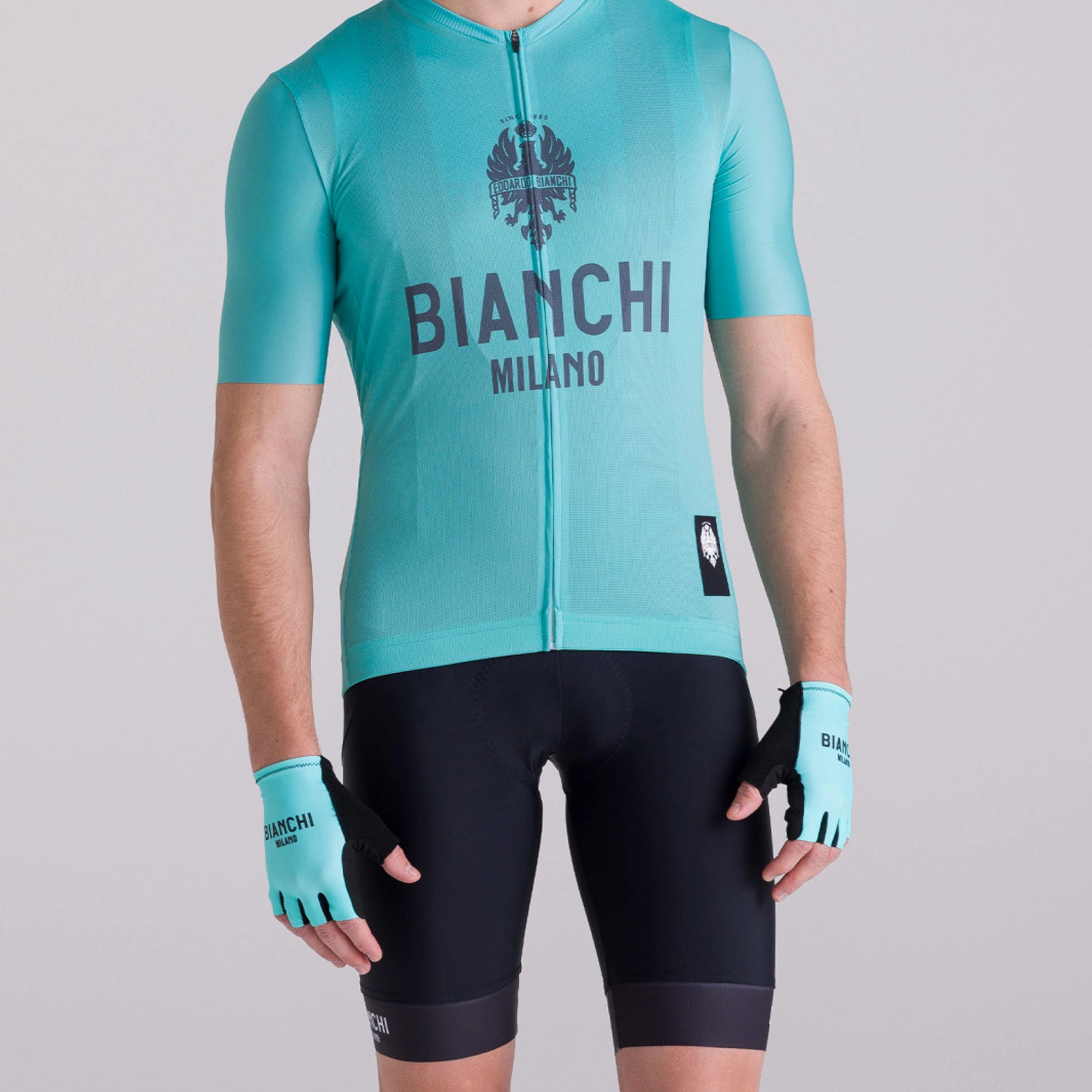 Bianchi Milano Classic gloves - Celeste
