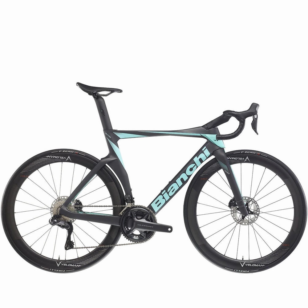 Bianchi Oltre Pro Road Bike Dura-Ace Di2 - Black/Celeste