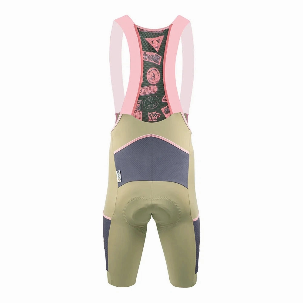 Bib shorts Cinelli Gravel - Green 