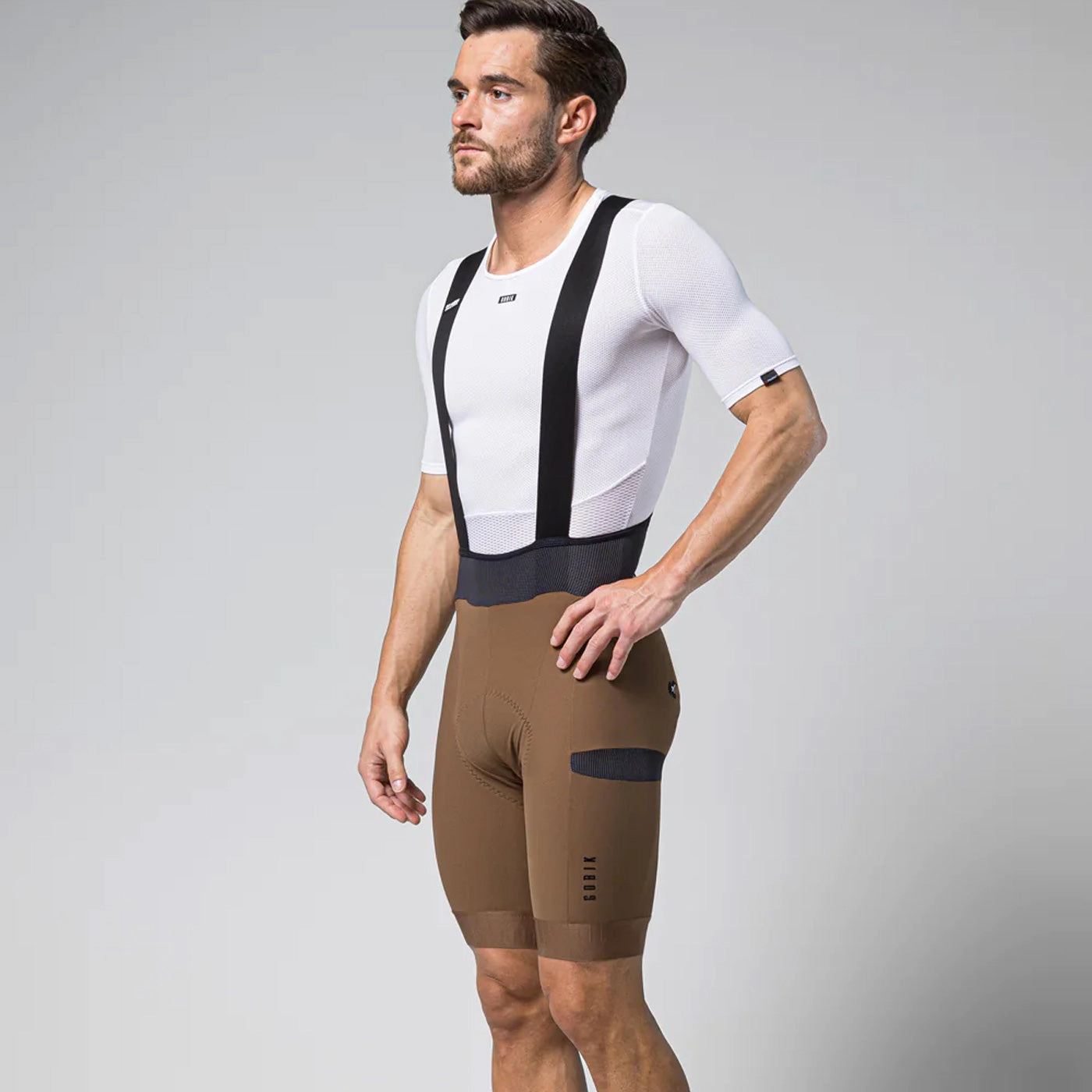 Bib shorts Gobik Grit 2.0 K10 - Brown
