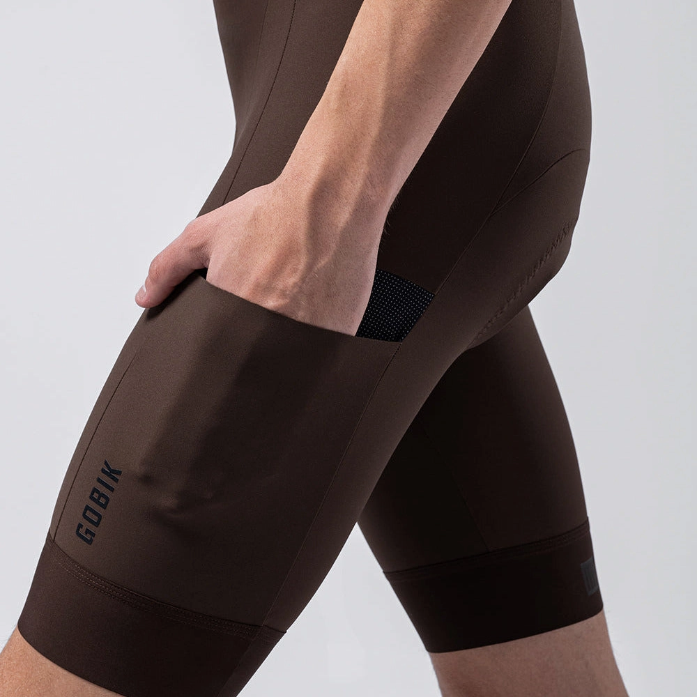 Bib shorts Gobik Grit 2.0 K10 - Dark Brown