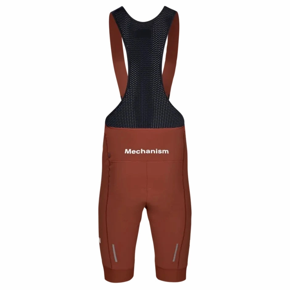Bib shorts thermal Pas Normal Studios Mechanism Deep Winter - Brown