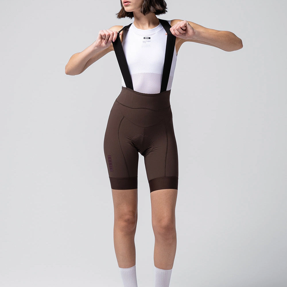 Bib shorts women's Gobik Matt 2.0 - Brown