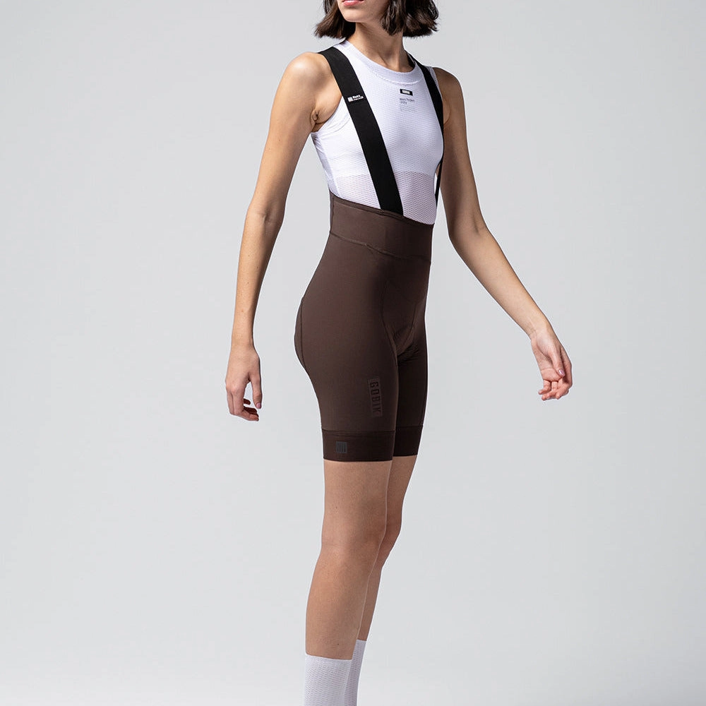 Bib shorts women's Gobik Matt 2.0 - Brown