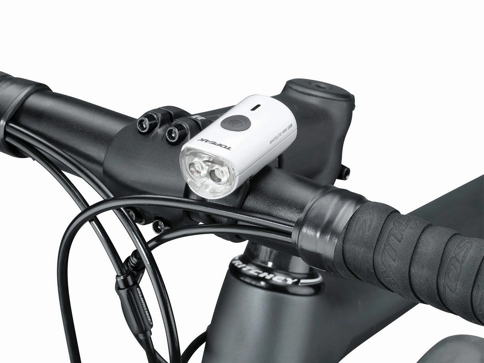 Bicycle Light Topeak Combo Whitelite Mini/Redlite Mini USB Black