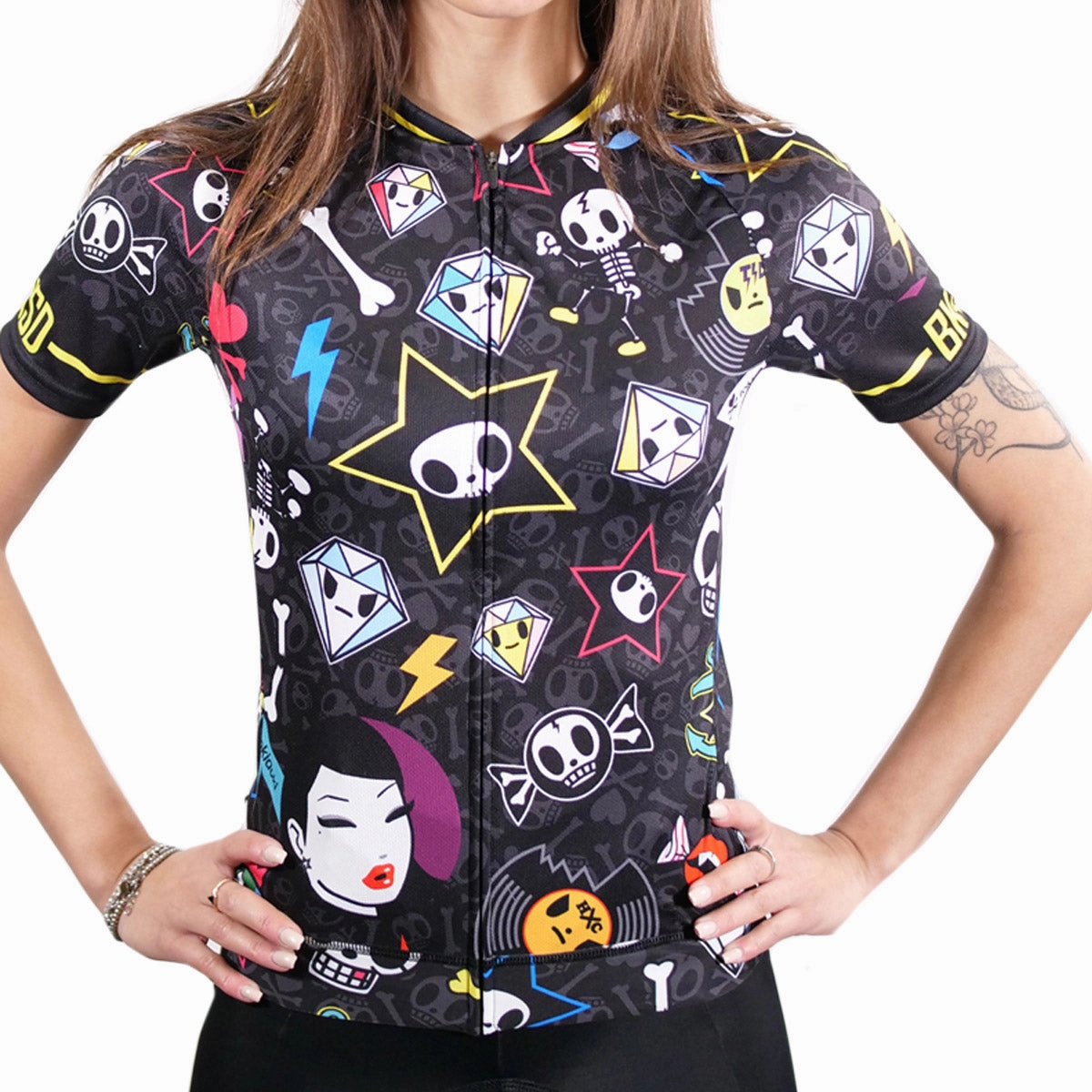 Bike Inside Tokidoki Rock woman jersey - Black