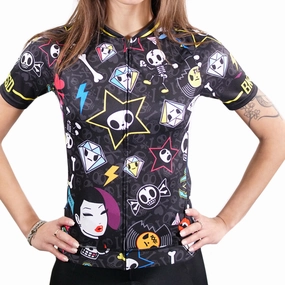 Bike Inside Tokidoki Rock woman jersey - Black