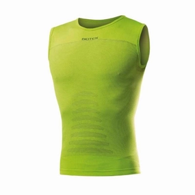 Biotex   Carbon sleeveless base layer - Green