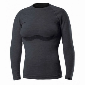 Biotex Calore Merino women long sleeve underwear jersey - Grey