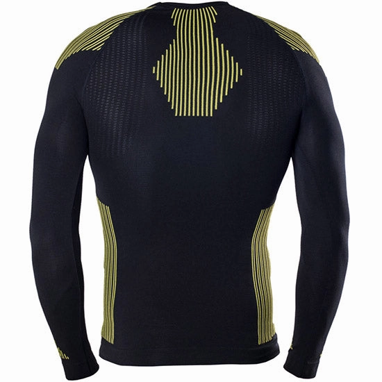Biotex Hightech Seamless L/S Base Layer - Black Yellow