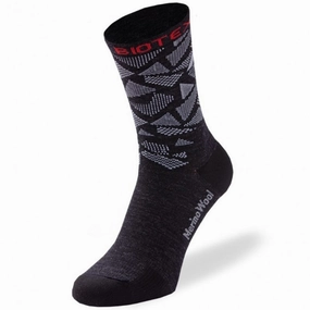 Biotex Merino socks - Black white