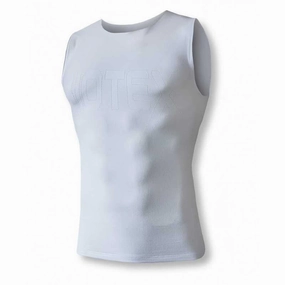Biotex Reverse sleeveless base layer - White