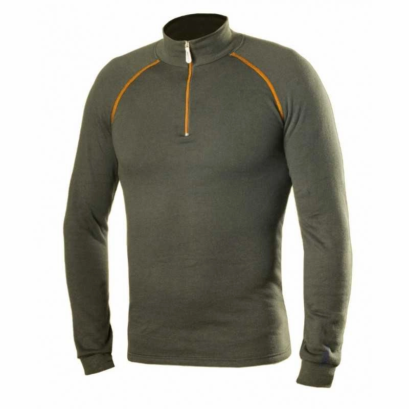 Biotex Thermo  zip long sleeve base layer - Green