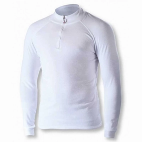 Biotex Thermo  zip long sleeve base layer - White