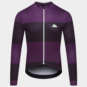 Cafe du Cycliste Constance long sleeve jersey - Purple