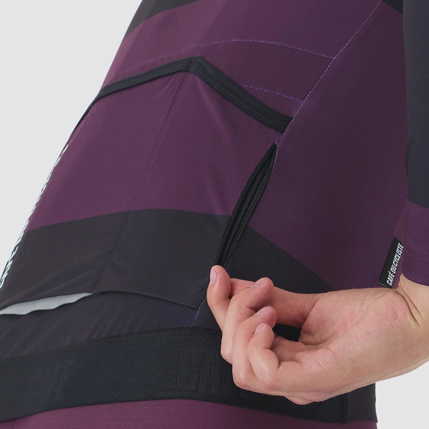 Cafe du Cycliste Constance long sleeve jersey - Purple