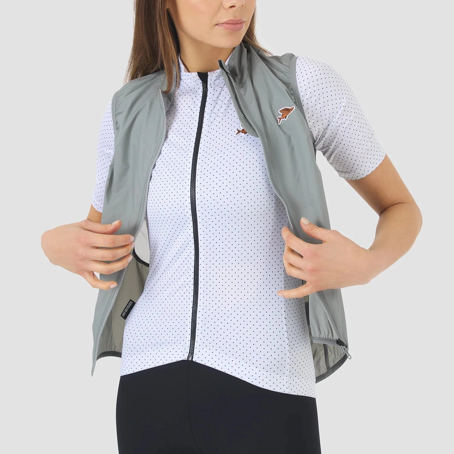 Cafe du Cycliste Edith women vest - Grey
