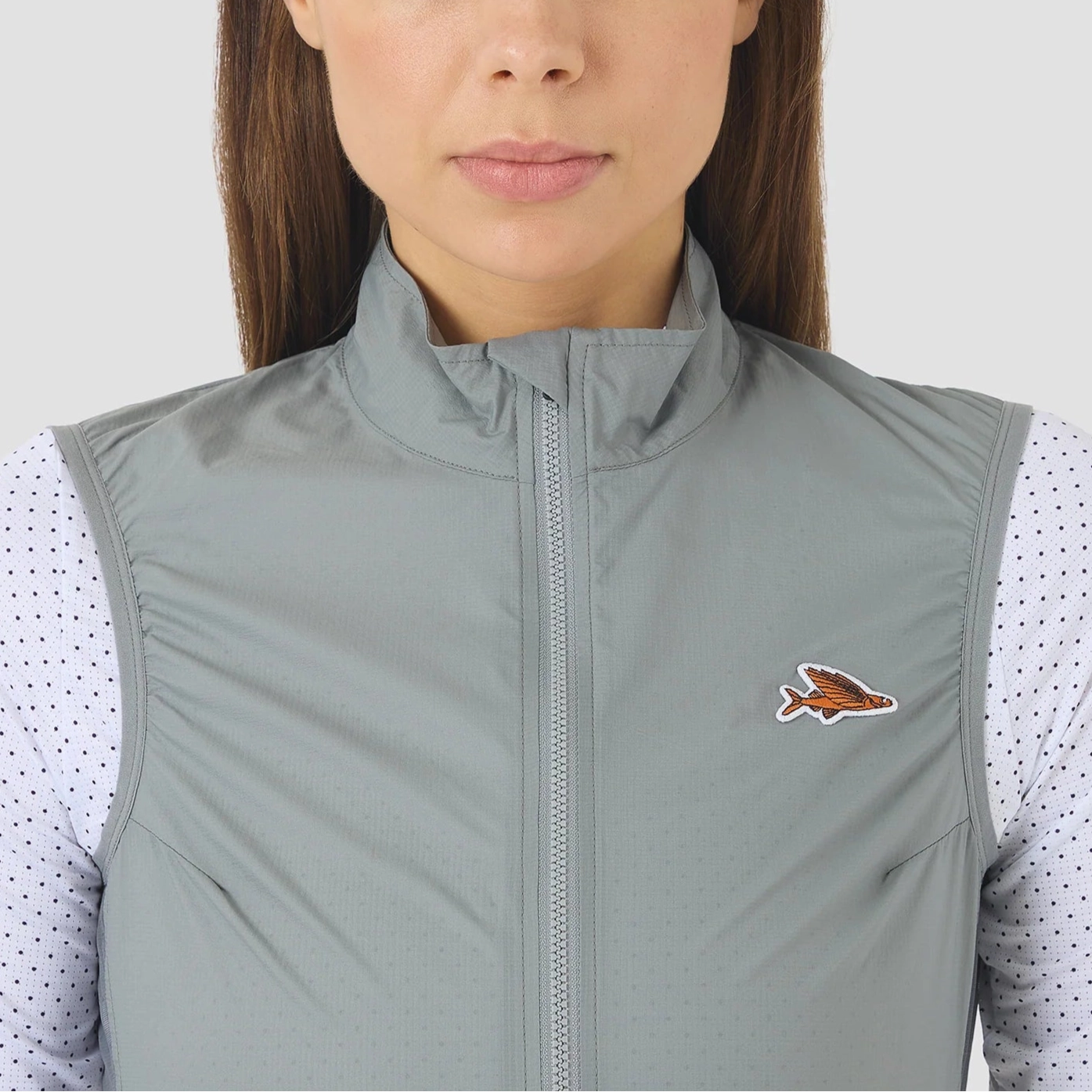 Cafe du Cycliste Edith women vest - Grey