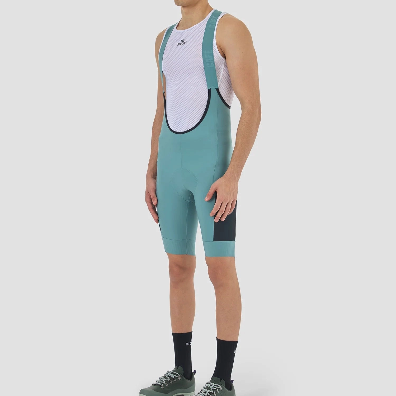 Cafe du Cycliste Eva bib shorts - Light blue