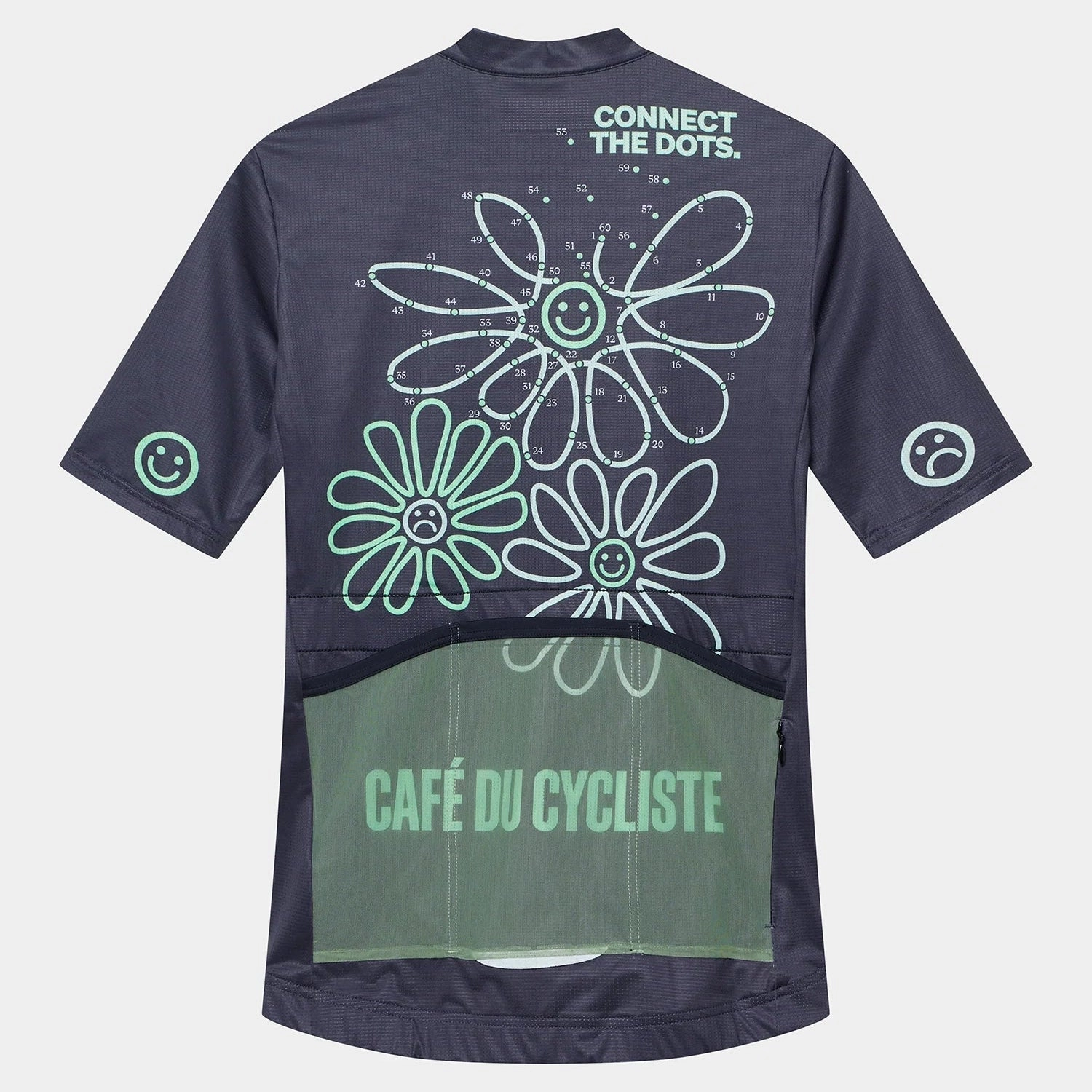 Cafe du Cycliste Fleurette women jersey - Blue