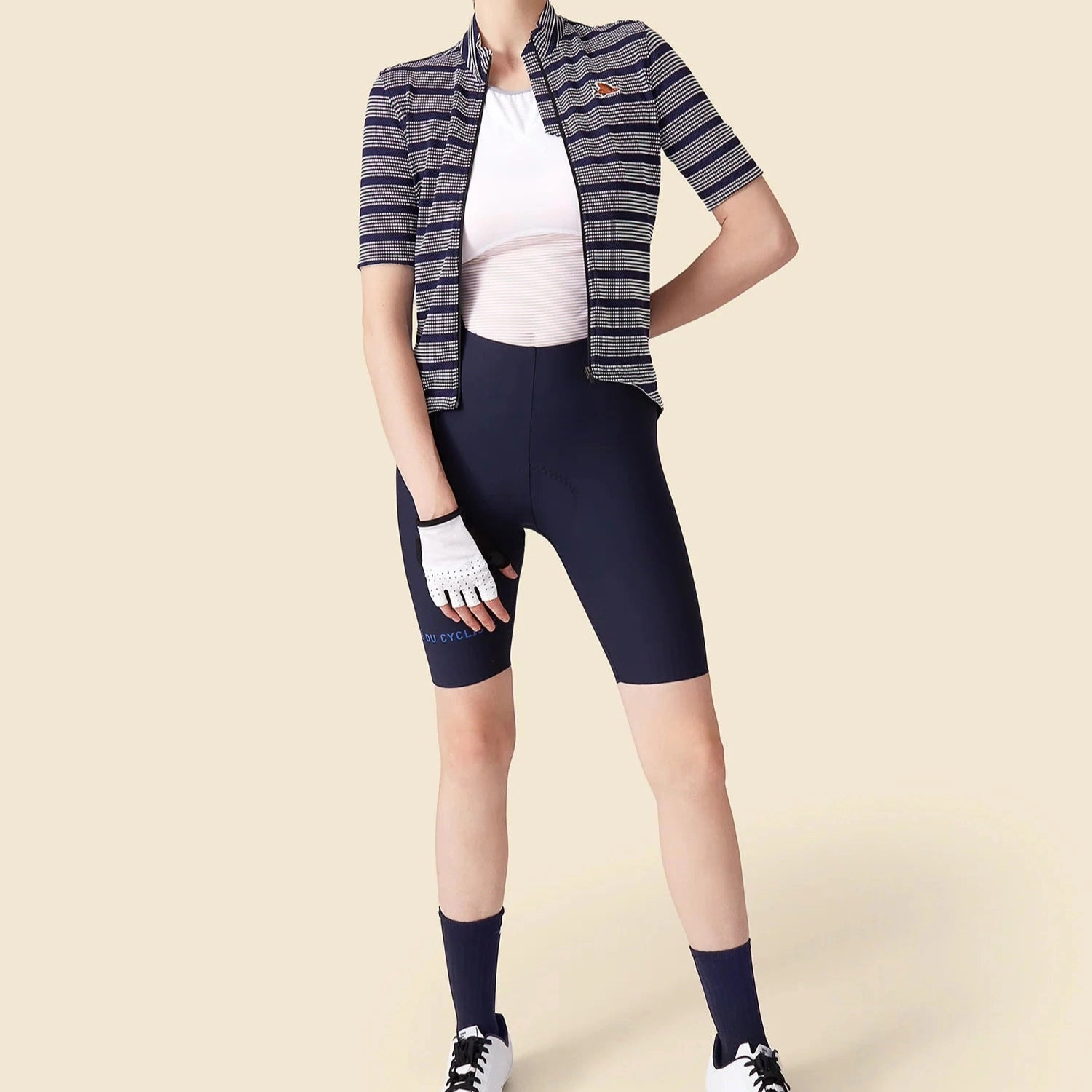 Cafe du Cycliste Francine women jersey - Blue
