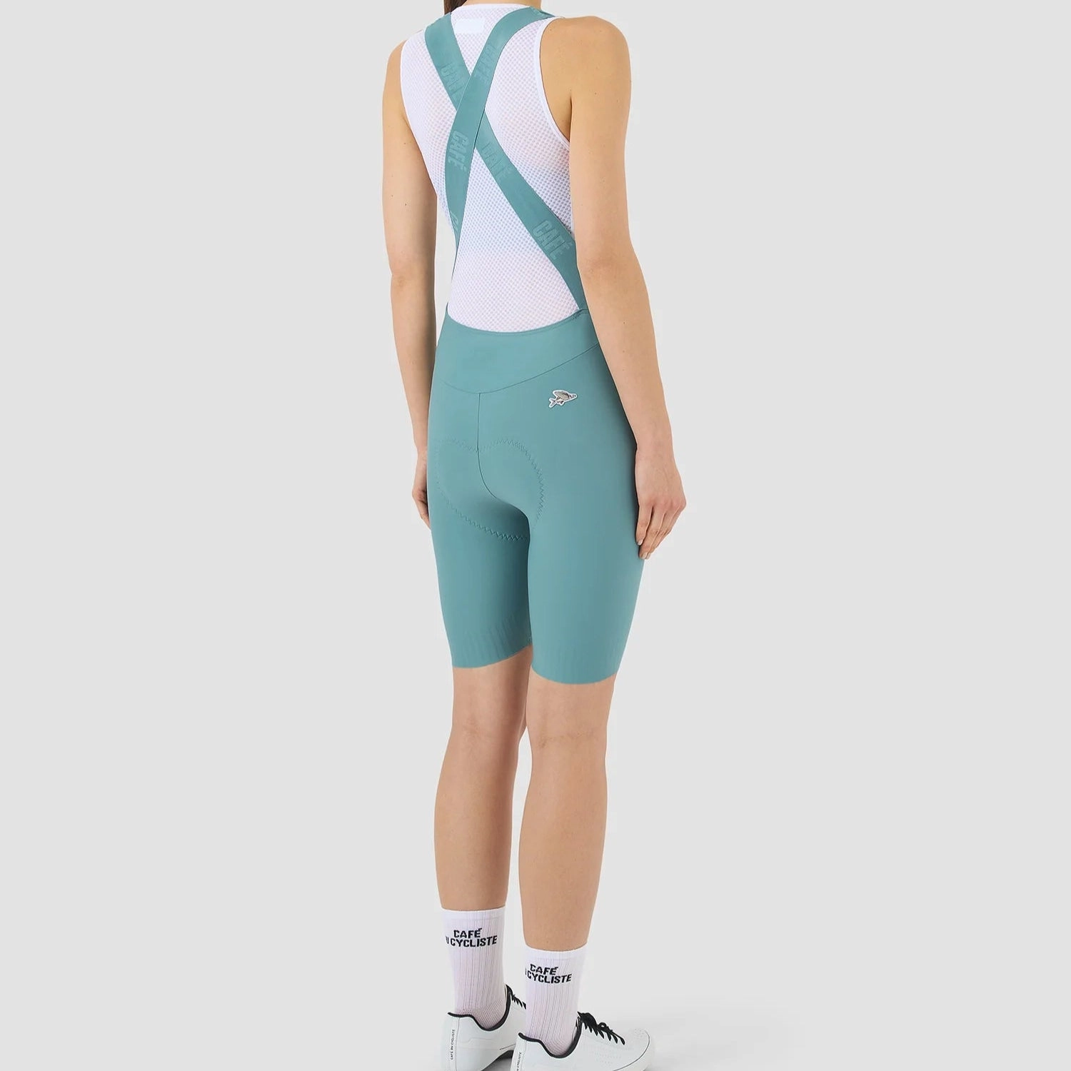 Cafe du Cycliste Graziella woman bib shorts - Light blue
