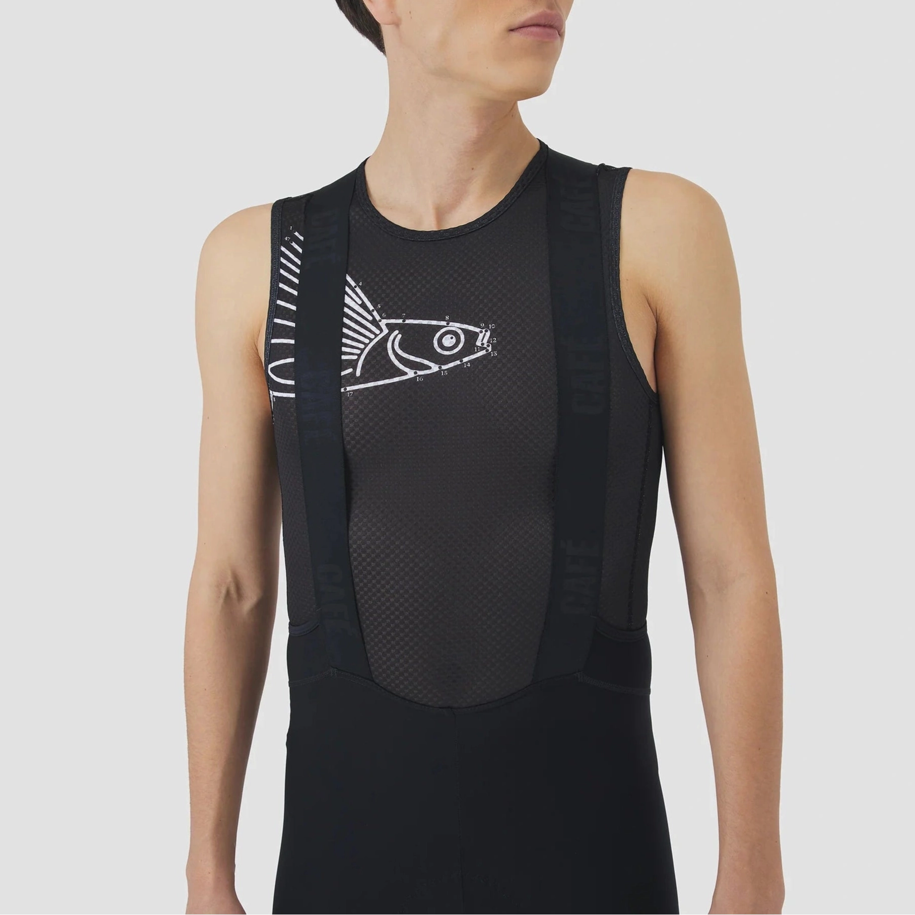 Cafe du Cycliste Liliane sleeveless base layer - Black